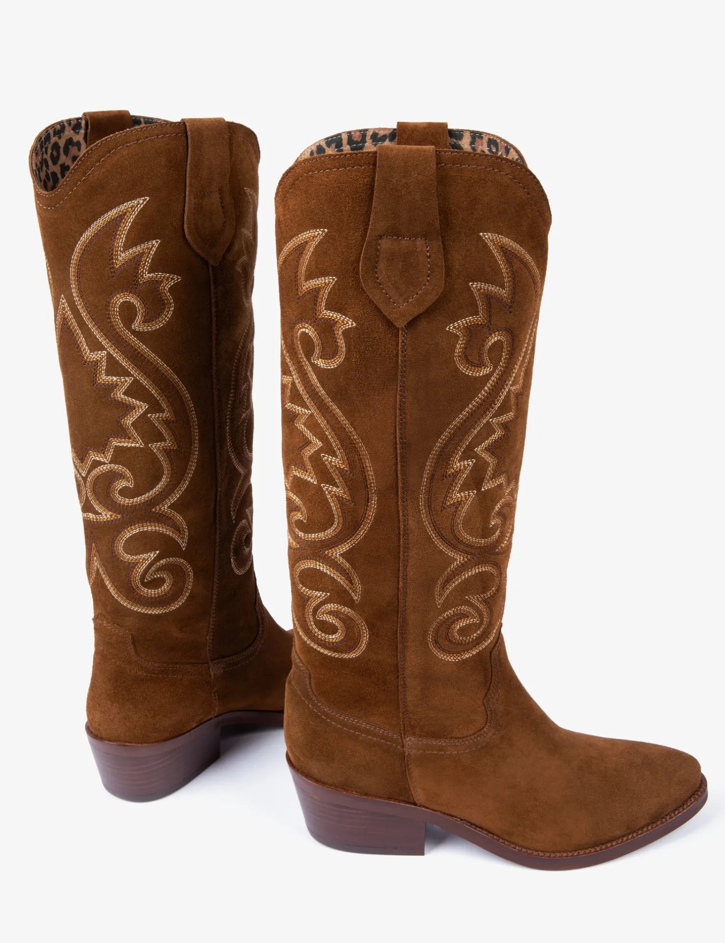 BOY Penelope Chilvers Long Boots | Cowboy Boots*Cowgirl Suede Embroidered Boot