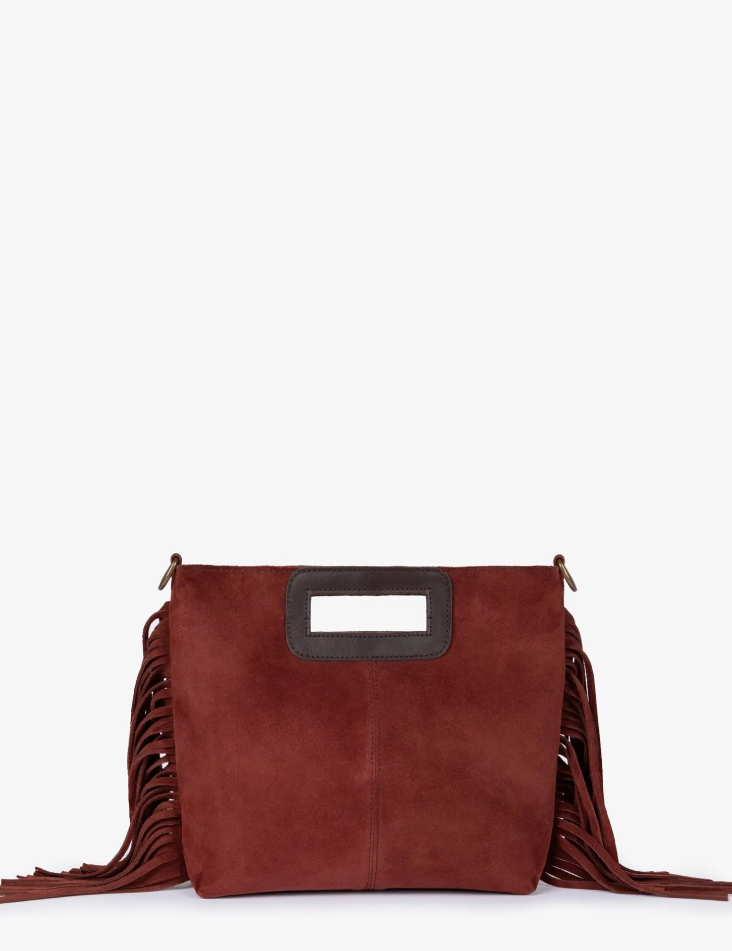 Penelope Chilvers Bags*Fringe Handy Suede Bag