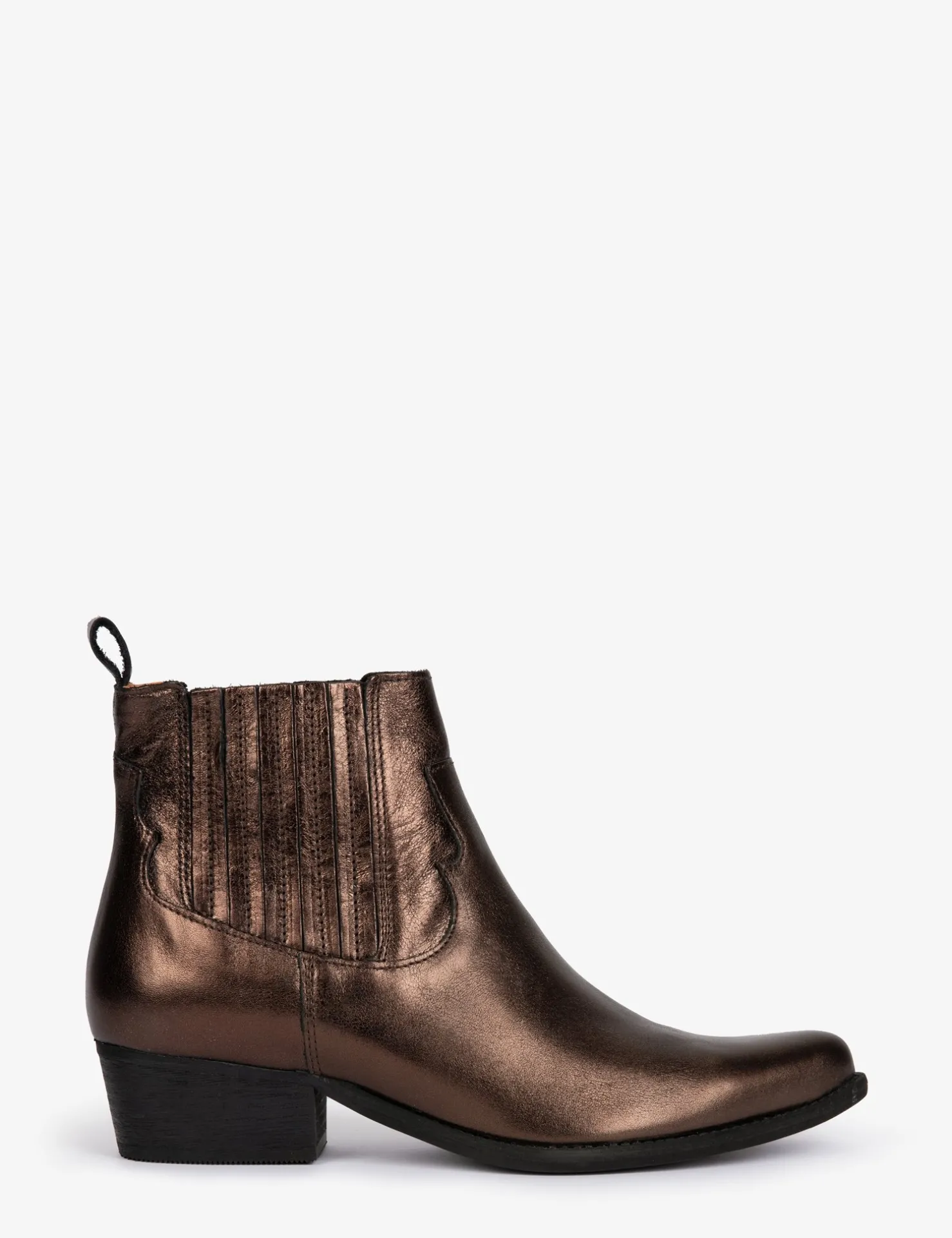 Penelope Chilvers Ankle Boots*Frontier Metallic Leather Boot