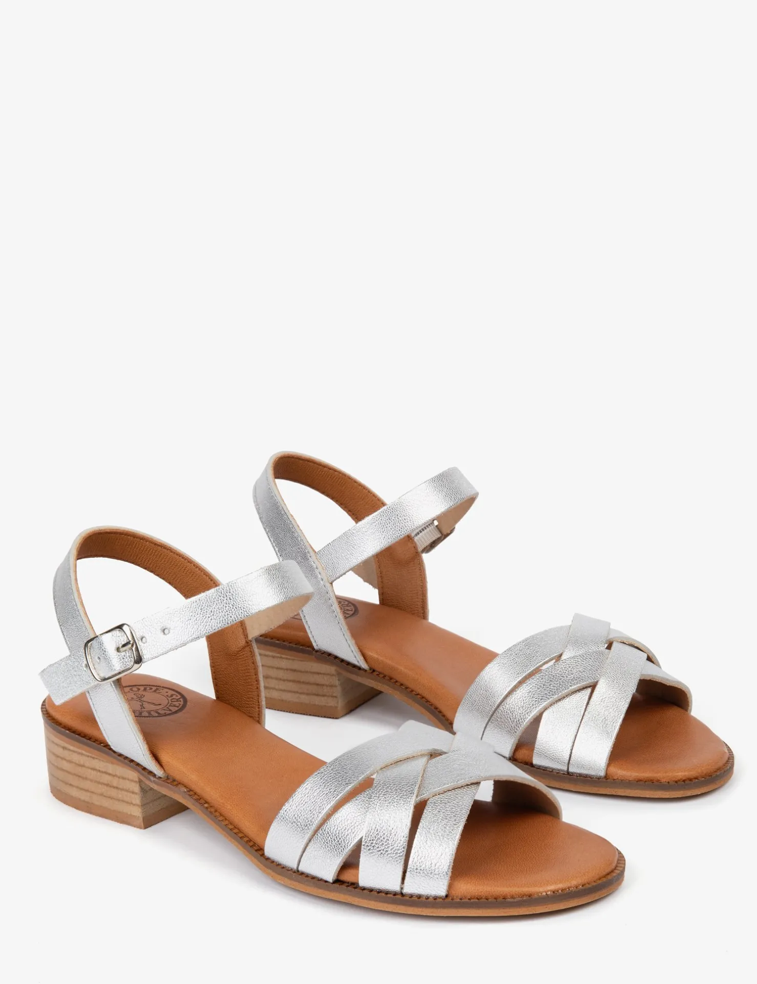 Penelope Chilvers Heeled Shoes | Sandals*Heeled Shepherdess Metallic Leather Sandal