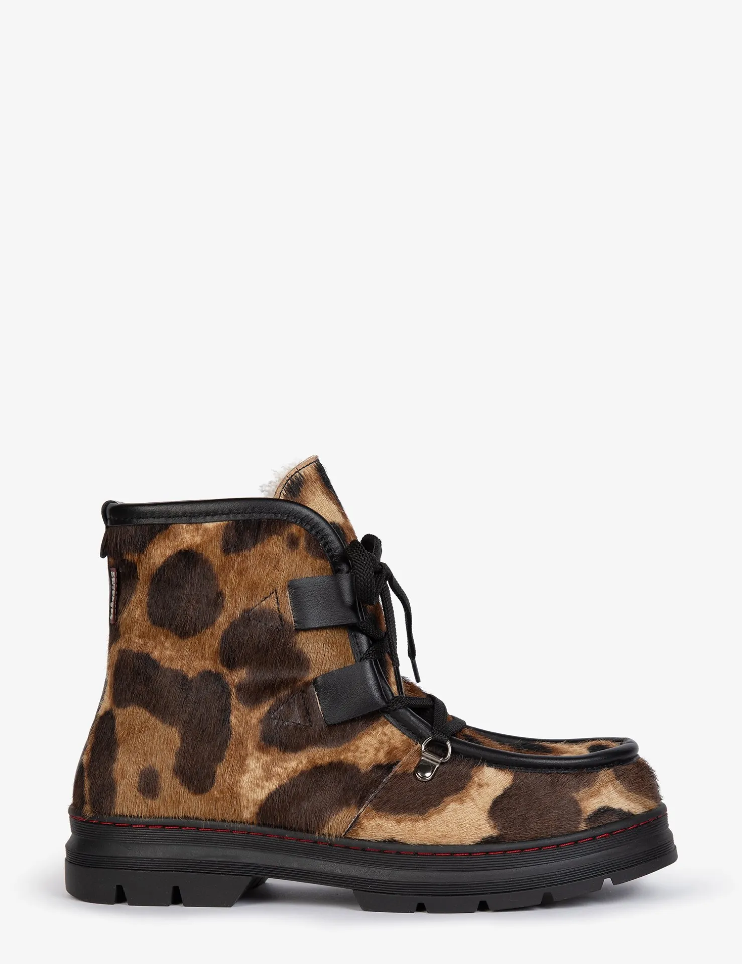 Penelope Chilvers Winter Boots | Lace Up Boots*Incredible Tortoiseshell Shearling-Lined Boot