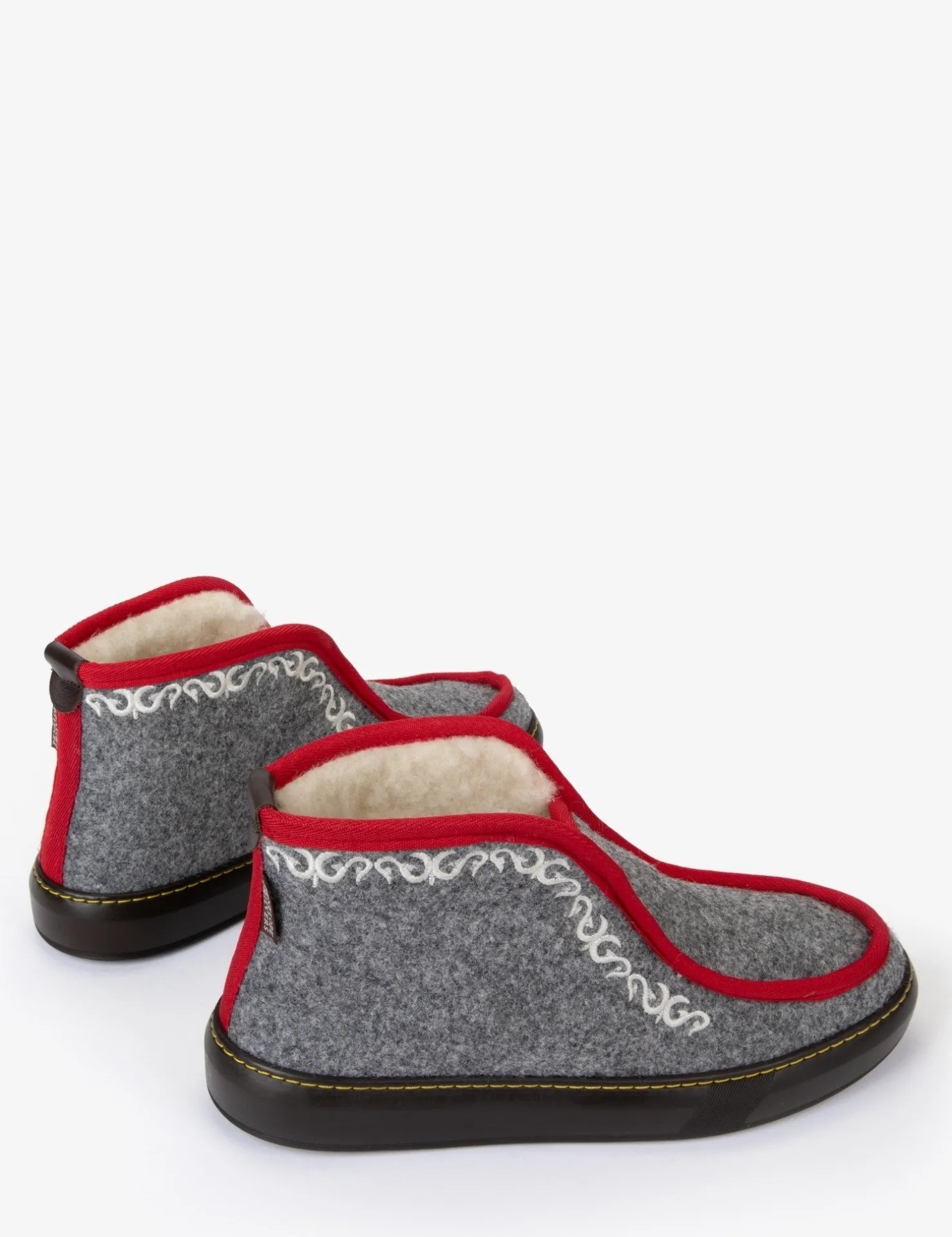 Penelope Chilvers Mens | Slippers*Inuit Embroidered Felt Wool-Lined Slipper