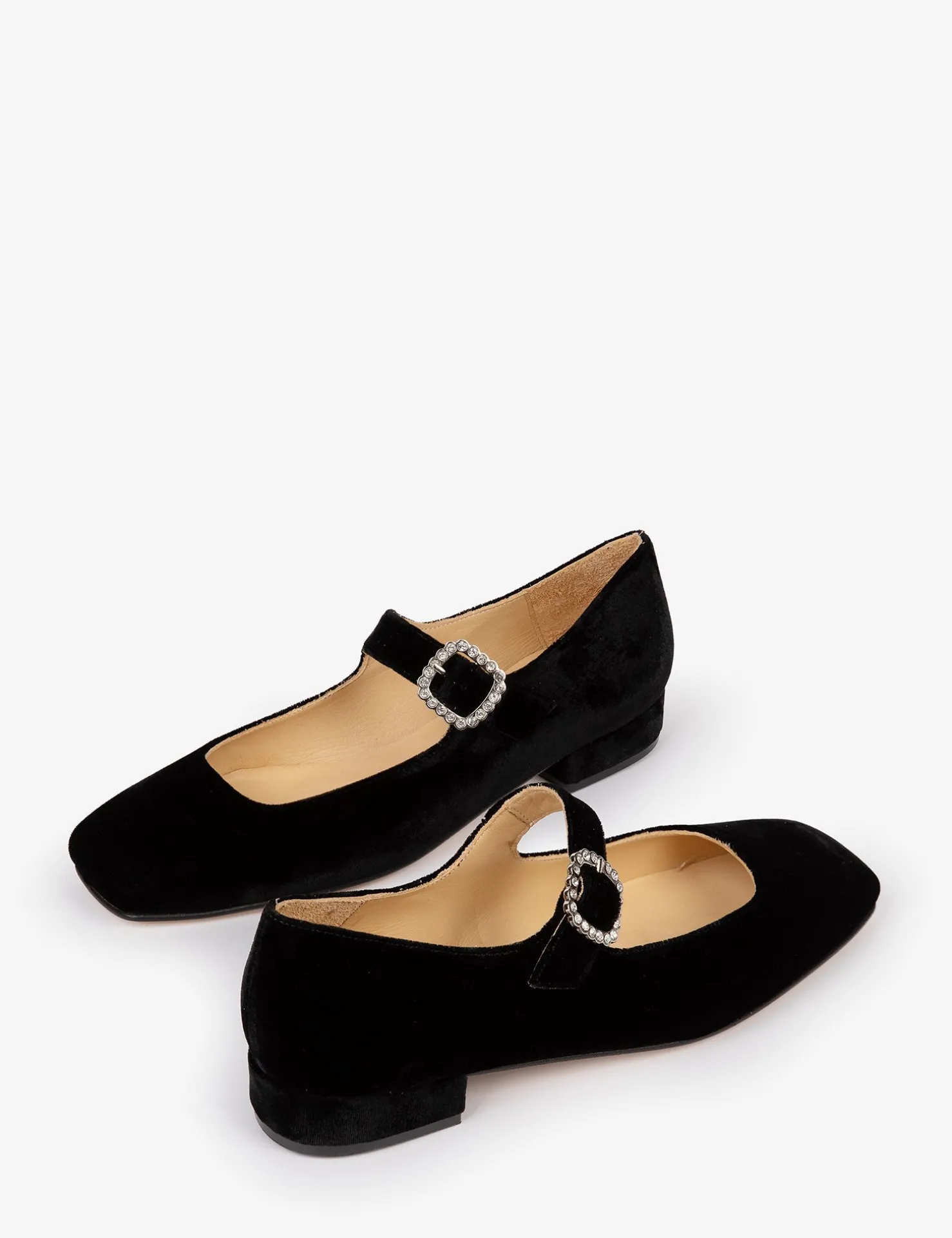 Penelope Chilvers Heeled Shoes | Mary Janes*Low Mary Jane Diamante Velvet Shoe