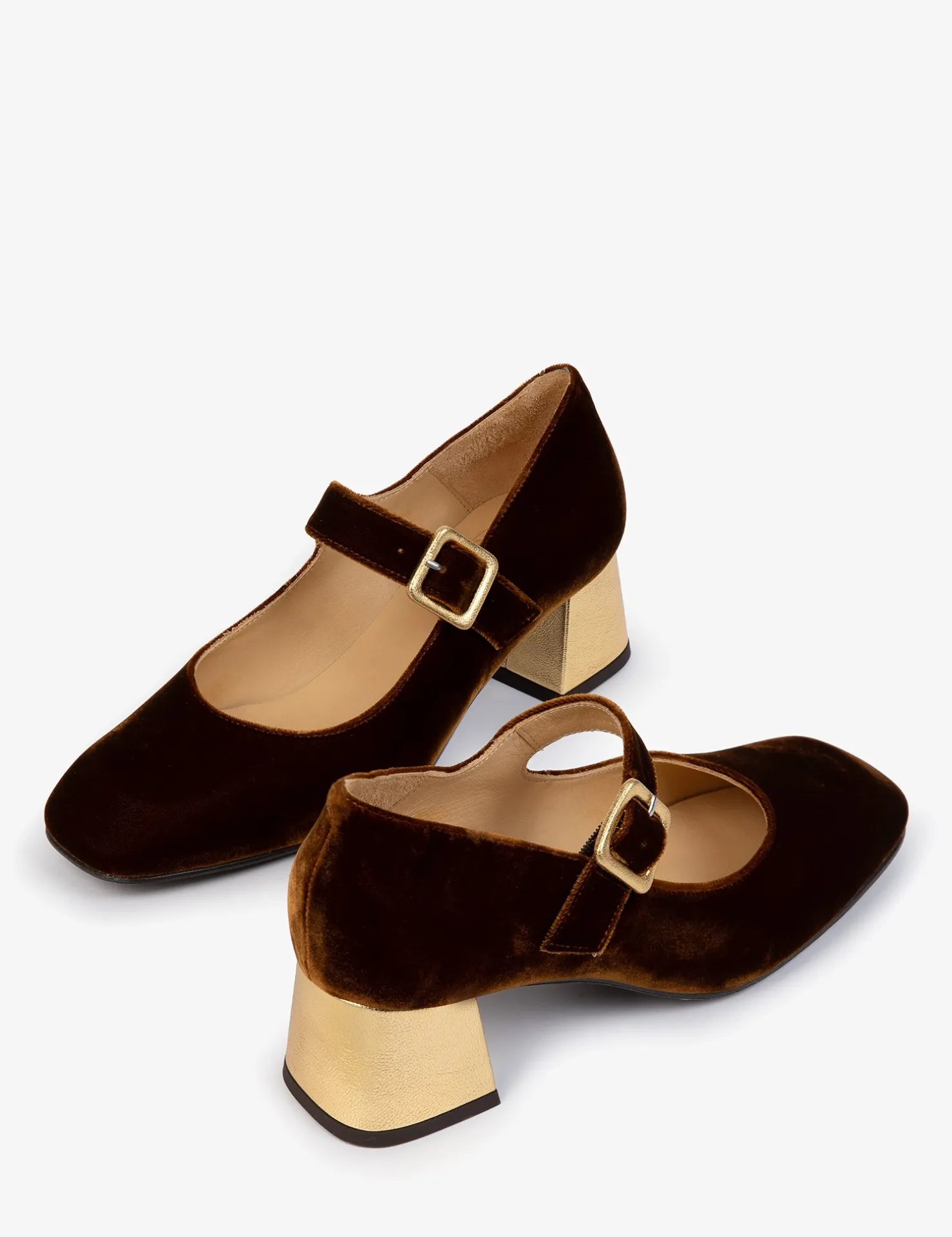 Penelope Chilvers Heeled Shoes | Mary Janes*Mid Mary Jane Velvet Shoe